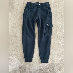 abercrombie kids Black Sweatpants Joggers with Cargo Pocket